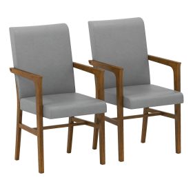 Upholstered Accent Chairs Set of 2 with High Back and Solid Wooden Frame Upholstered Accent Chairs Set of 2 with High Back and Solid Wooden Frame